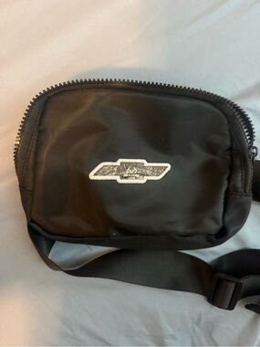 Black Crossbody Sling Bag with Chevy X Reatree Logo